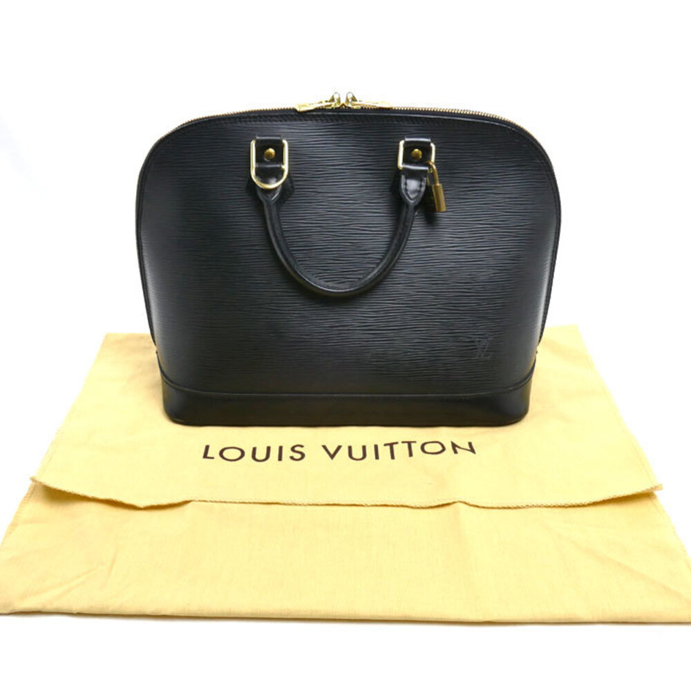 LOUIS VUITTON Alma Handbag, Epi Leather, Black, M52142 FL0074, Women's - Picture 9 of 9